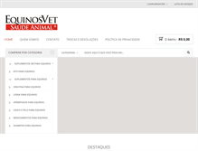 Tablet Screenshot of equinosvet.com.br